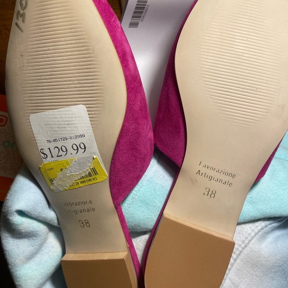 Rebecca Minkoff Suede/Velvet Slides (New) - Picture 3 of 3